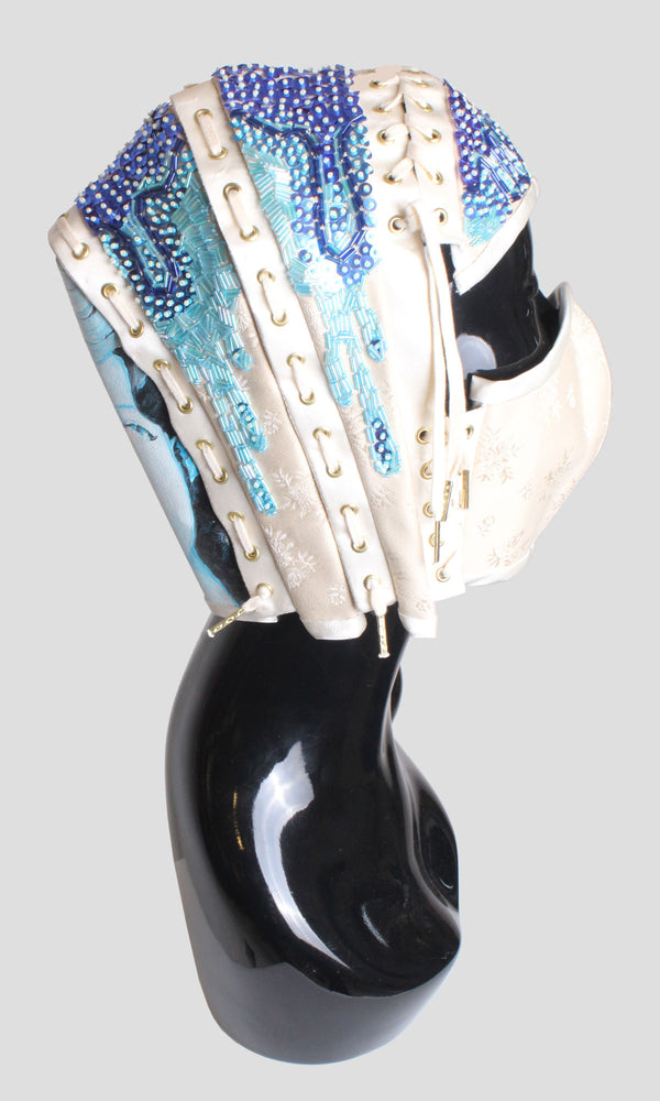 Painted Corset Couture Helmet