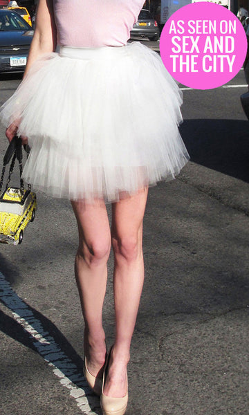 White tulle skirt outlet carrie bradshaw