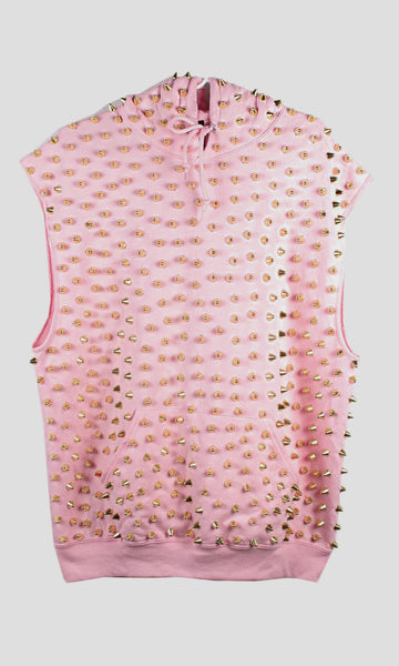 All Over Spiked Sleeveless Hoodie - Multiple Colors – Patricia