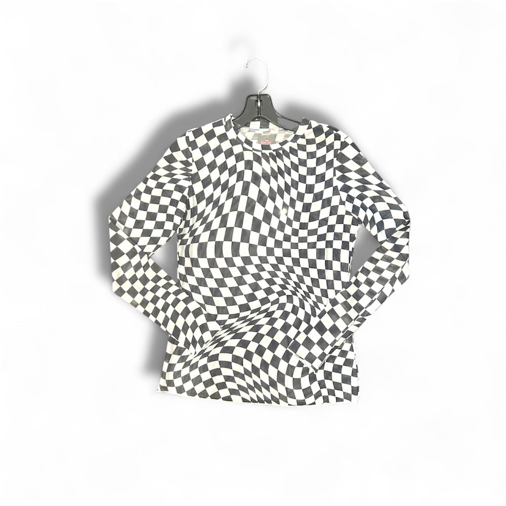 Mesh Harlequin Pattern Top