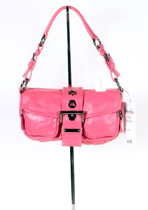 Vintage Dooney and Bourke Pink Leather Shoulder Purse | Tailor Sallee