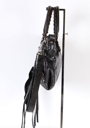 Balenciaga Leather Moto Bag