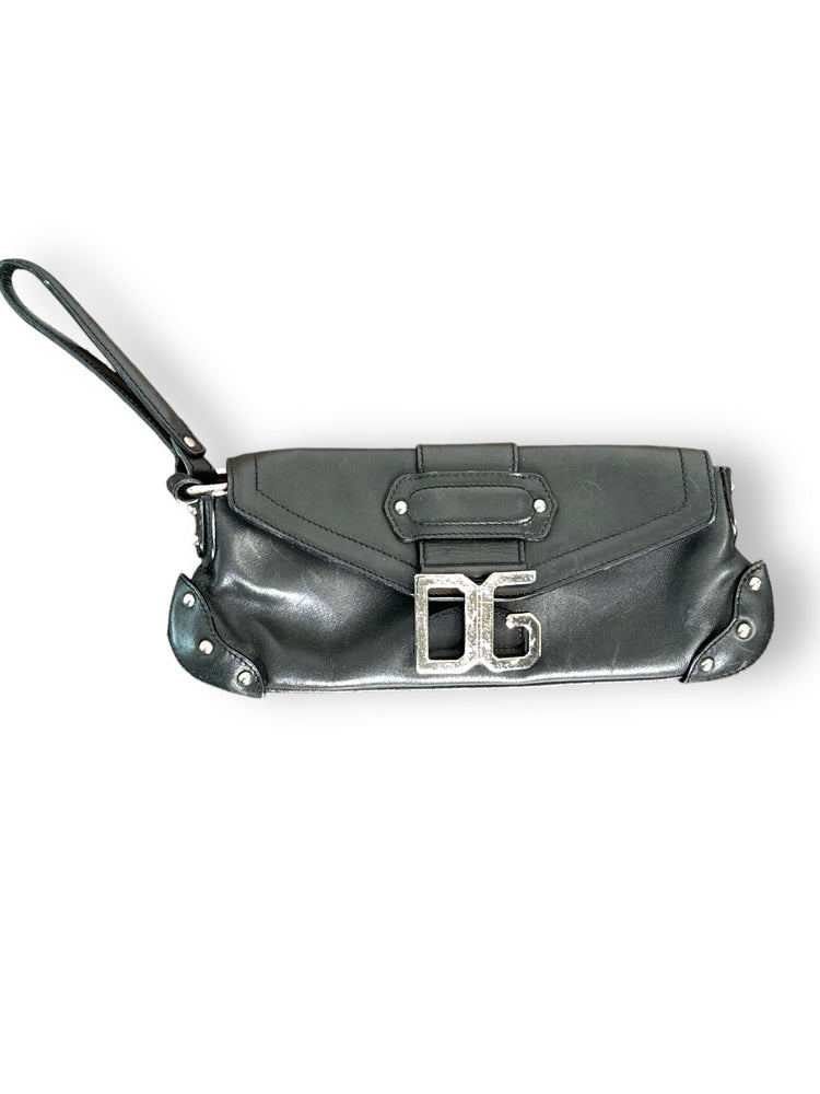 1990s Dolce and Gabbana Leather Clutch Bag