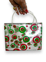 1960s Lucite Red and Green Circular Pattern