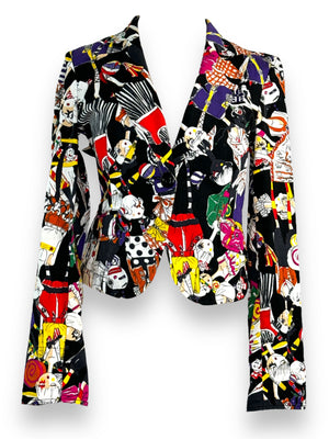 Y2K Moschino Jeans Pantomime Character Blazer