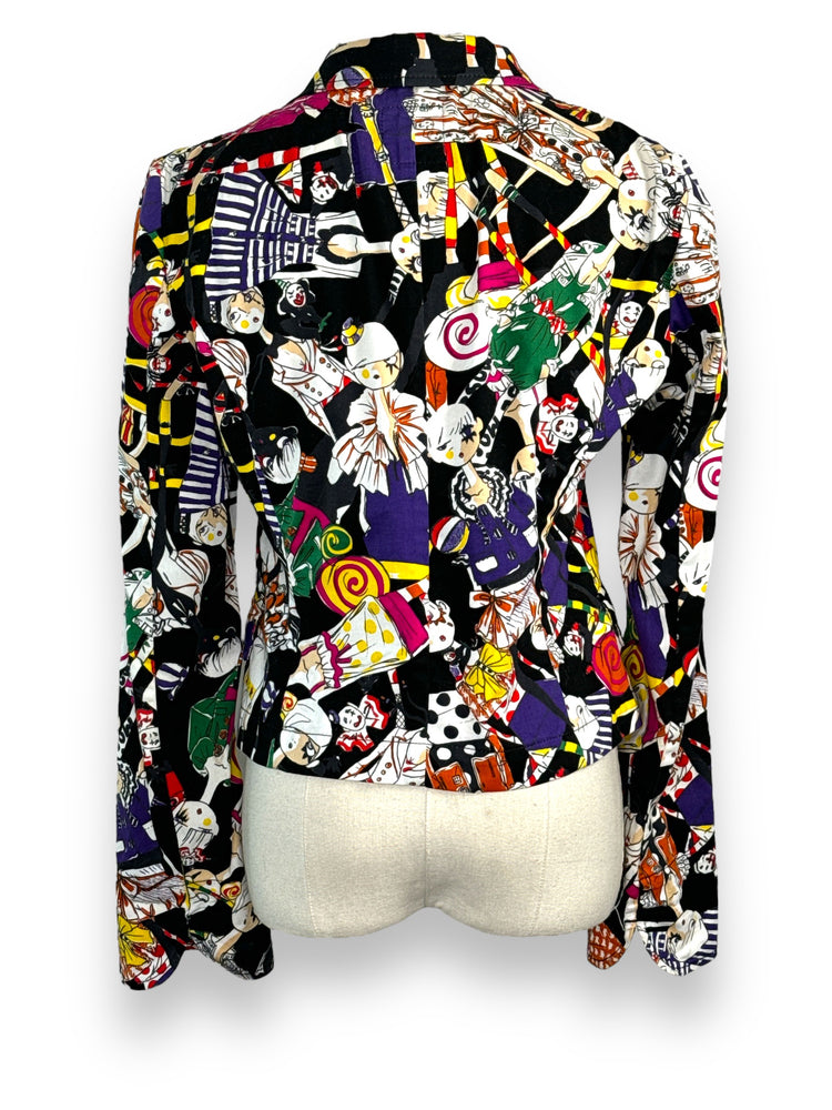 Y2K Moschino Jeans Pantomime Character Blazer