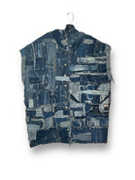 Denim Sleeveless Poncho