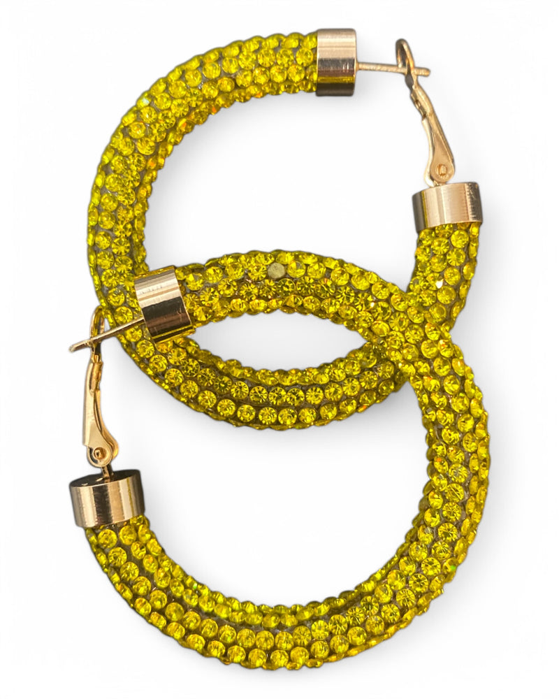 Rhinestone Hoops