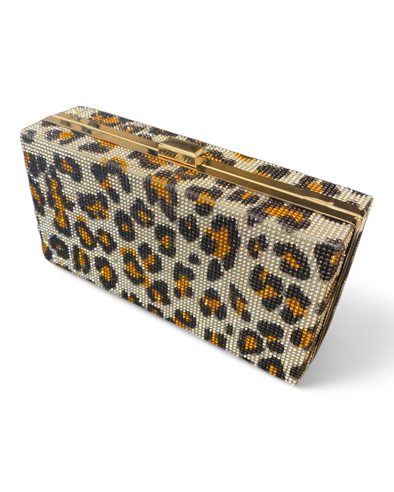 Leopard Bling Clutch