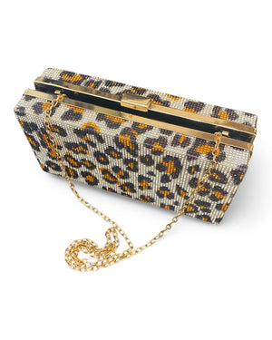 Leopard Bling Clutch