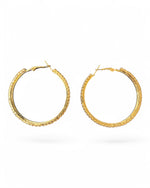 Crystal Hoops - Gold