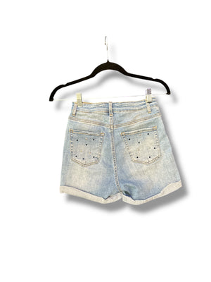 Star and Dots Denim Shorts
