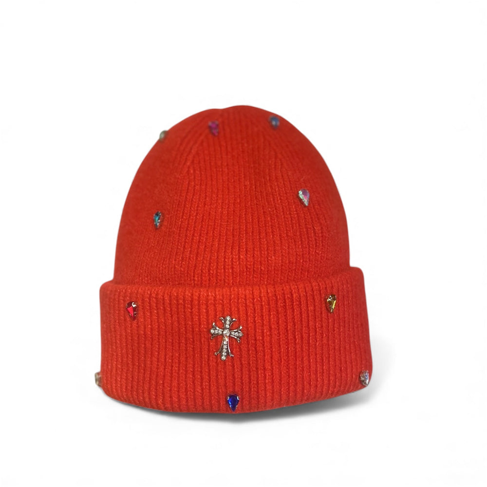 Jeweled Knit Beanie