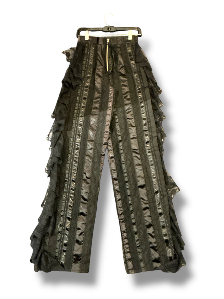 Ribbon & Lace Ruffle Pants