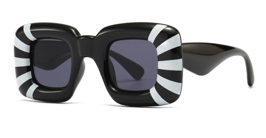 Square B&W Pop Glasses