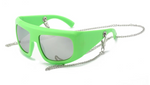Green Pop Shield Glasses