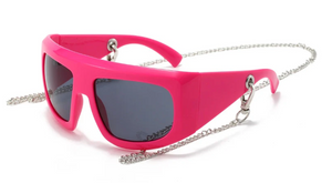 Pink Pop Shield Glasses