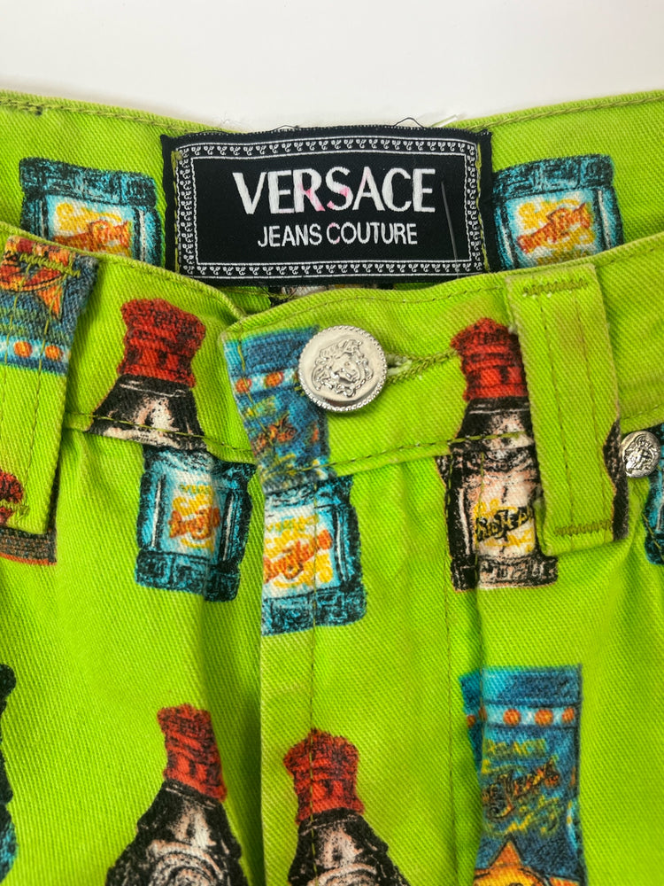 Y2K Versace "Cool Water" Perfume Citron Pants