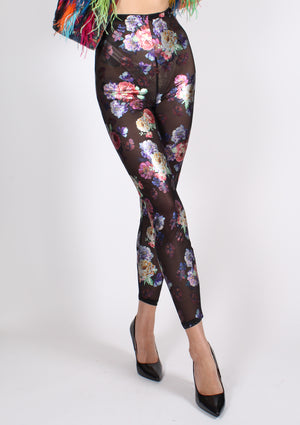 SHEIN Clasi Floral Print High Waist Leggings | SHEIN USA
