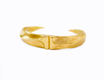 FORTITUDE LARGE BANGLE CUFF BRACELET gold-plated brass