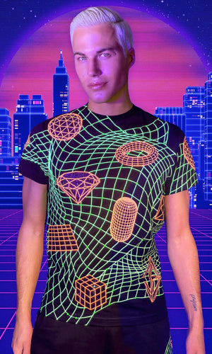 Neon Glitter GLITCH Tee