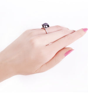 Carrie's Black Diamond Engagement Ring <Special Order Item>