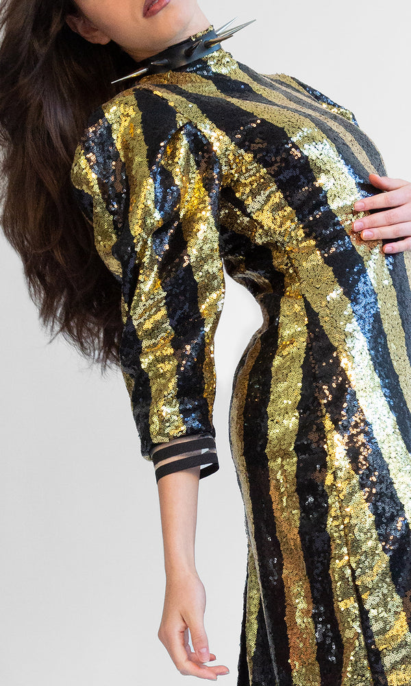 Striped Sequin Dress Patricia Field Striped Sequin Dress Patricia Field