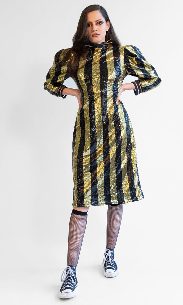 Striped Sequin Dress Patricia Field Striped Sequin Dress Patricia Field