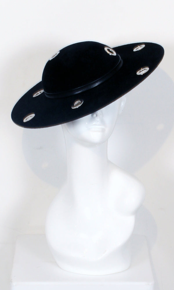 Wide Brim Grommet Hat