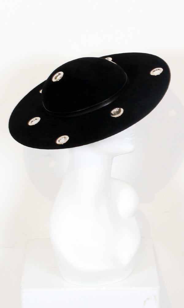 Wide Brim Grommet Hat