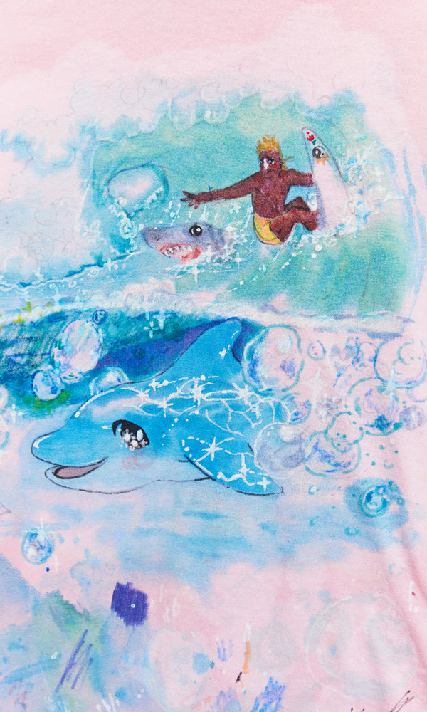 Blue Dolphin Sketch T-Shirt