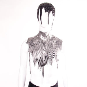 Liquid Metal Netted Collar