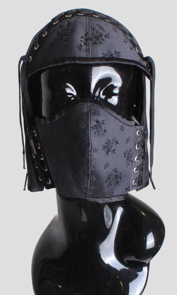 Corseted Couture Helmet - Black
