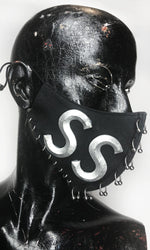 SSIK Logo Cotton Pierced Mask - Silver