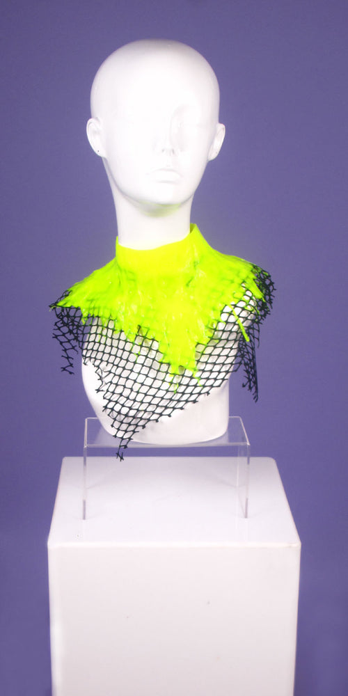 DayGlow Yellow Netted Neck Collar