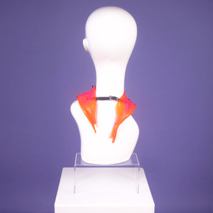 DayGlow Pink/Orange Netted Mini Neck Collar