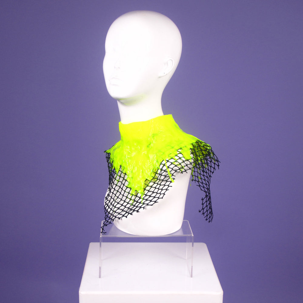 DayGlow Yellow Netted Neck Collar