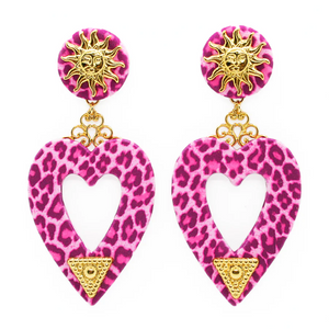 The Pink Leopards Earrings