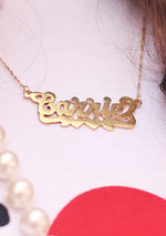 NEW Carrie 2.0 14k Gold Custom Nameplate Necklace