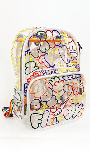 clear rainbow mini backpack PRIDE Clear Backpack – Patricia Field