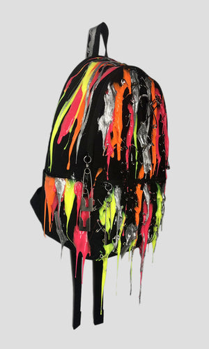 Multi-Fluo Dripped Backpack