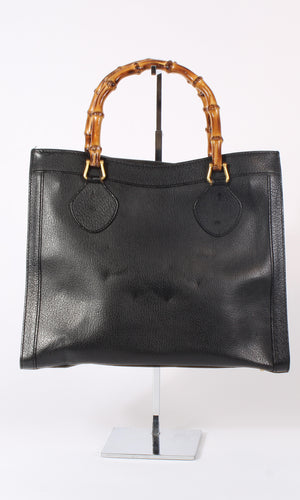 Leather Bamboo Handbag
