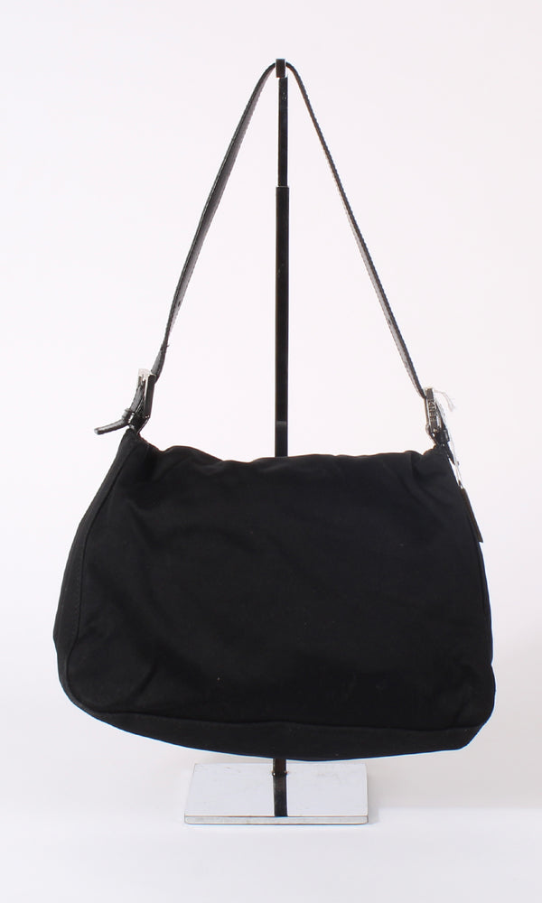 Fendi, Bags, Fendi Vintage Black Leather Shoulder Bag