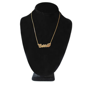 Gold Plated Custom Nameplate Necklace