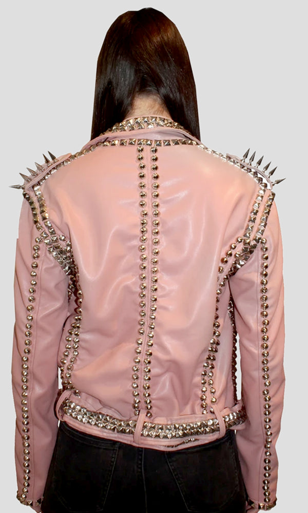Pink Ladies Studded Jacket