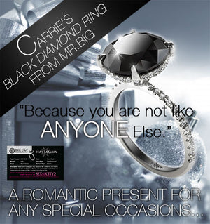 Carrie's Black Diamond Engagement Ring <Special Order Item>