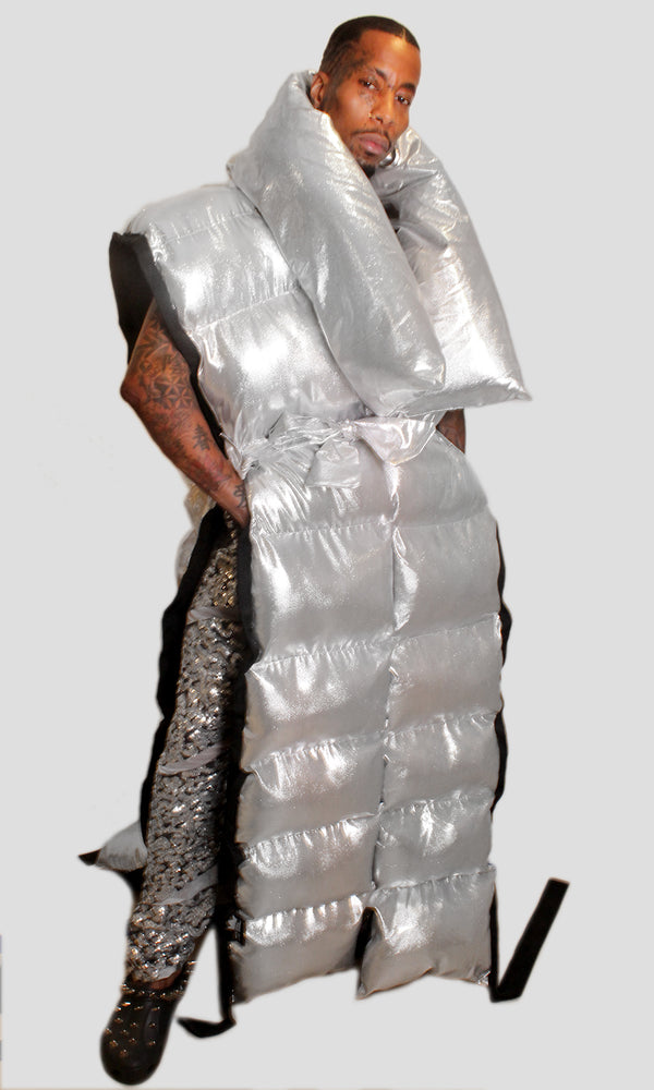 DOPE Oversized Silver Puffer