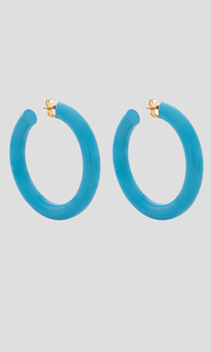 BARBARELLA COLLECTION - 18KT GOLD - STERLING SILVER - MEDIUM - TURQUOISE