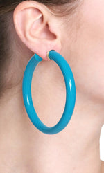 BARBARELLA COLLECTION - 18KT GOLD - STERLING SILVER - LARGE - TURQUOISE