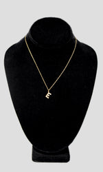 The Diamond Initial Necklace | 14k Yellow Gold